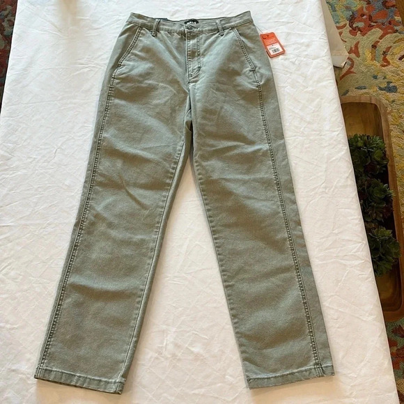 Bass Outdoor women’s Anywhere Pant Deep‎ Lichen Green size 6 NWT - Picture 1 of 6